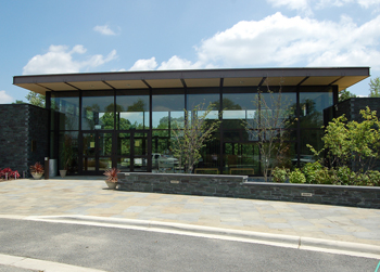 Vollmer Center, visitor center front and lobby